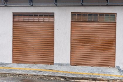 wooden garage doors